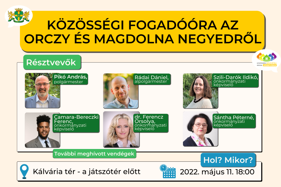 Közösségi fogadóóra az Orczy és a Magdolna negyedben
