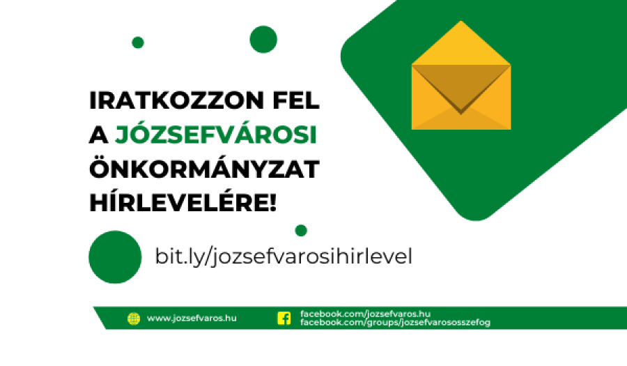 Íratkozzon fel a Józsefvárosi Önkormányzat hírlevelére