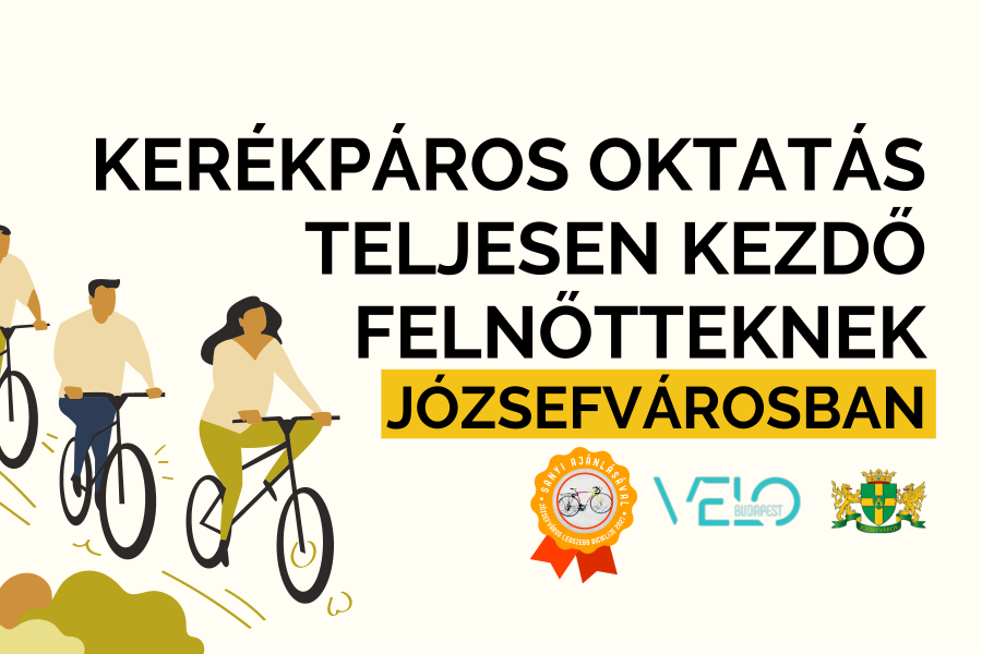 Kerékpáros oktatás kezdő felnőtteknek Józsefvárosban