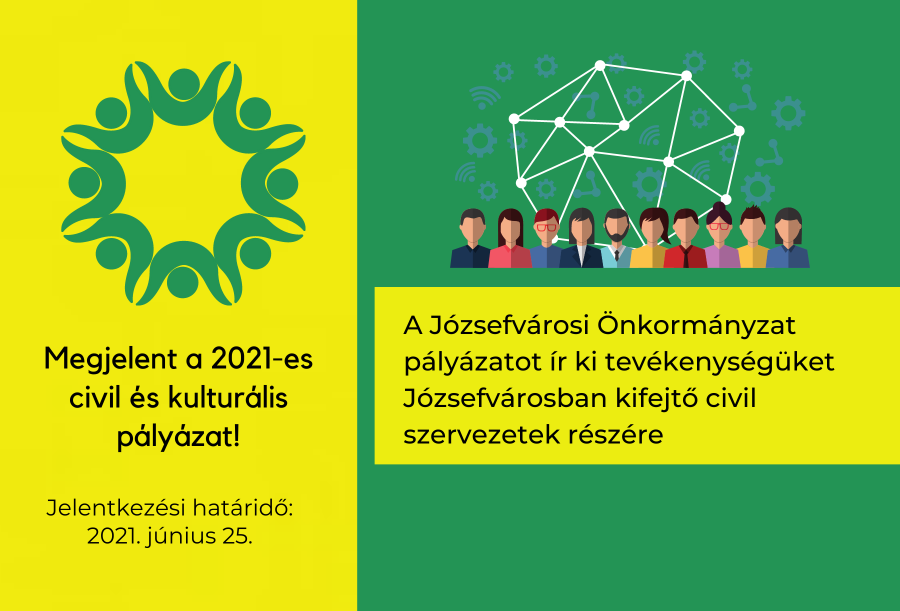 Megjelent a 2021-es civil és kulturális pályázat!