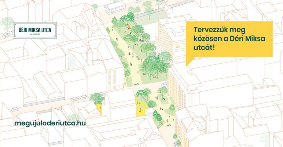 Közösségi tervezéssel újul meg a Déri Miksa utca – videóval
