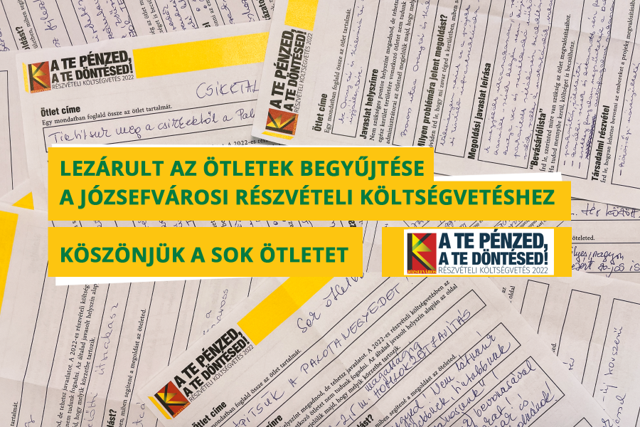 Részvételi költségvetés: Lezárult az ötletek gyűjtése