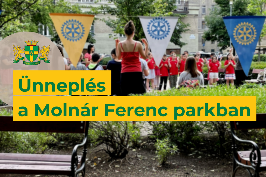 Ünneplés a Molnár Ferenc Parkban