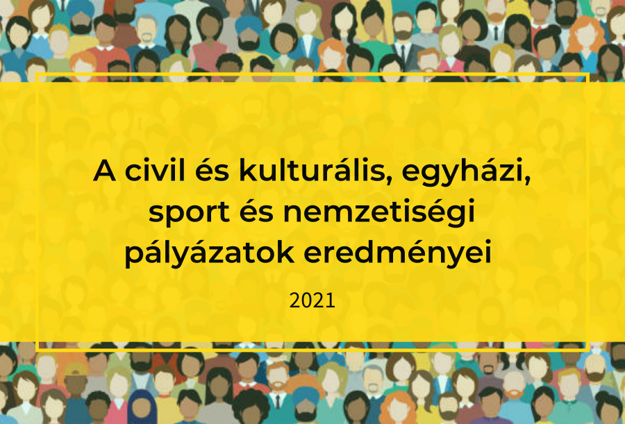 A civil és kulturális, egyházi, sport és nemzetiségi pályázatok eredményei – 2021