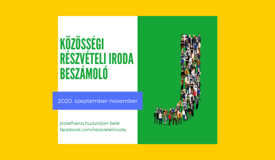 Közösségi Részvételi Iroda 2020. szeptember – november