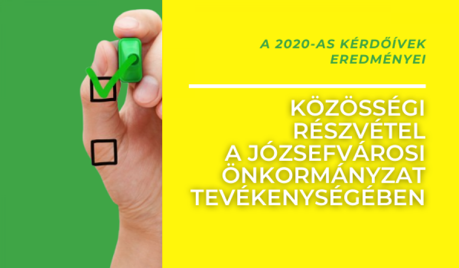 Közösségi részvétel a Józsefvárosi Önkormányzat tevékenységében (2020)