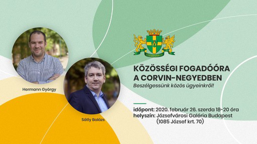 Közösségi fogadóóra a Corvin-negyedben