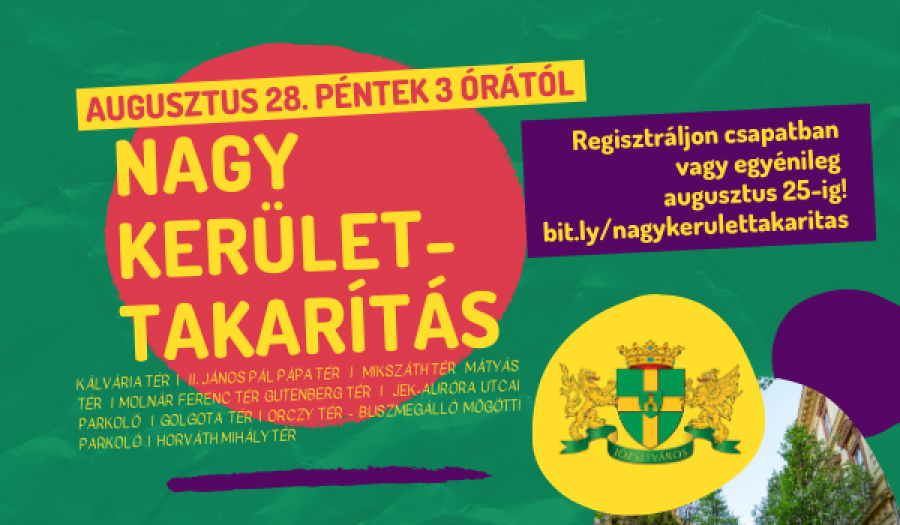 NAGY Kerülettakarítás – Szemétszedő akció Józsefvárosban