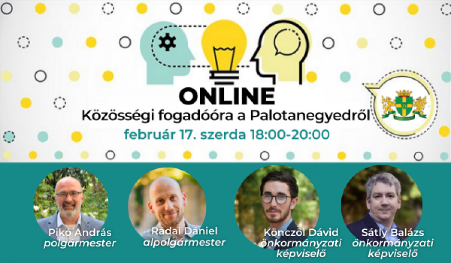 Közösségi fogadóóra a Palotanegyedben – ONLINE