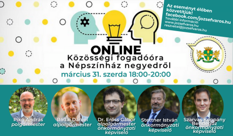 Közösségi fogadóóra a Népszínház negyedről – ONLINE