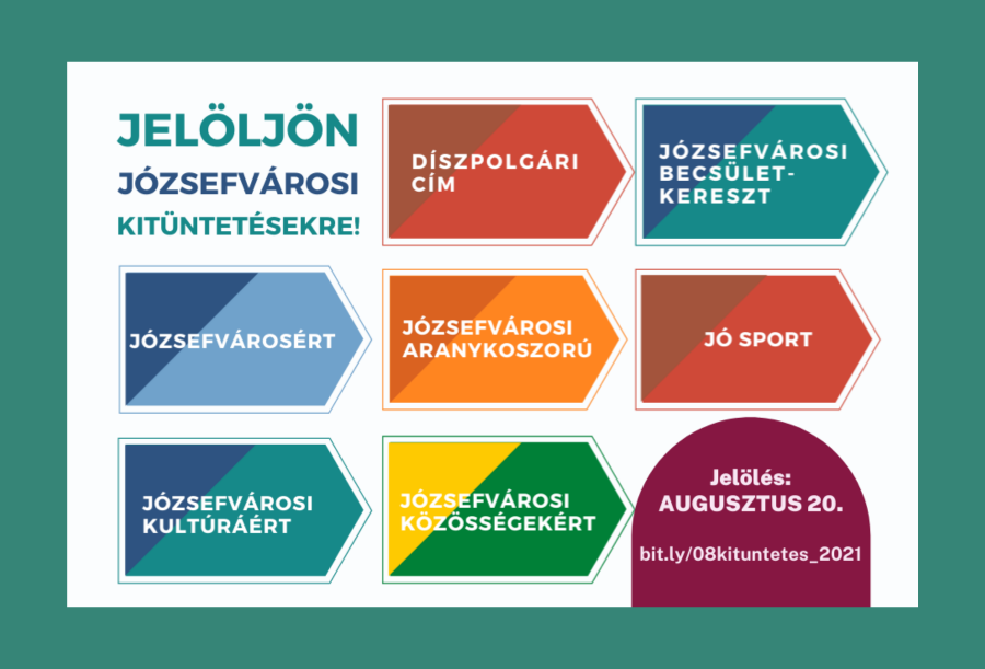 Jelöljön Ön is a Józsefvárosi kitüntetésekre!