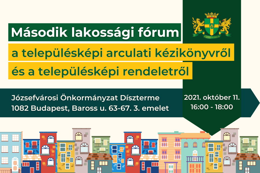 Második lakossági fórum az új településképi rendeletről és településképi arculati kézikönyvről