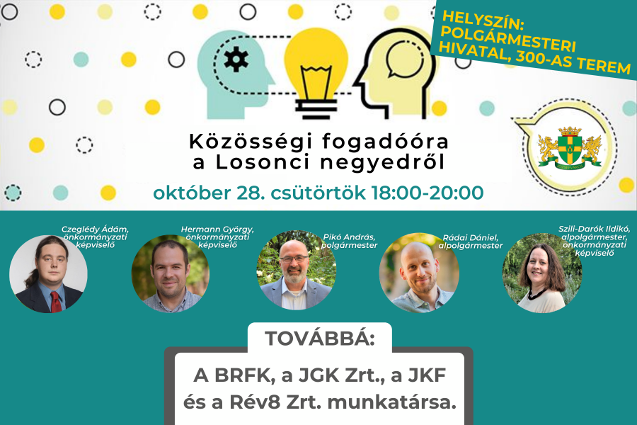 Közösségi fogadóóra a Losonci negyedben
