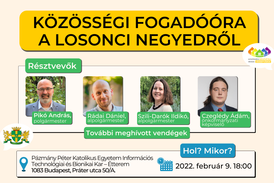 Közösségi fogadóóra a Losonci negyedről – 2022