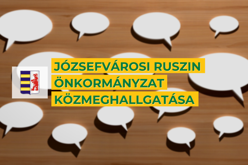 Józsefvárosi Ruszin Önkormányzat Közmeghallgatás 2022.
