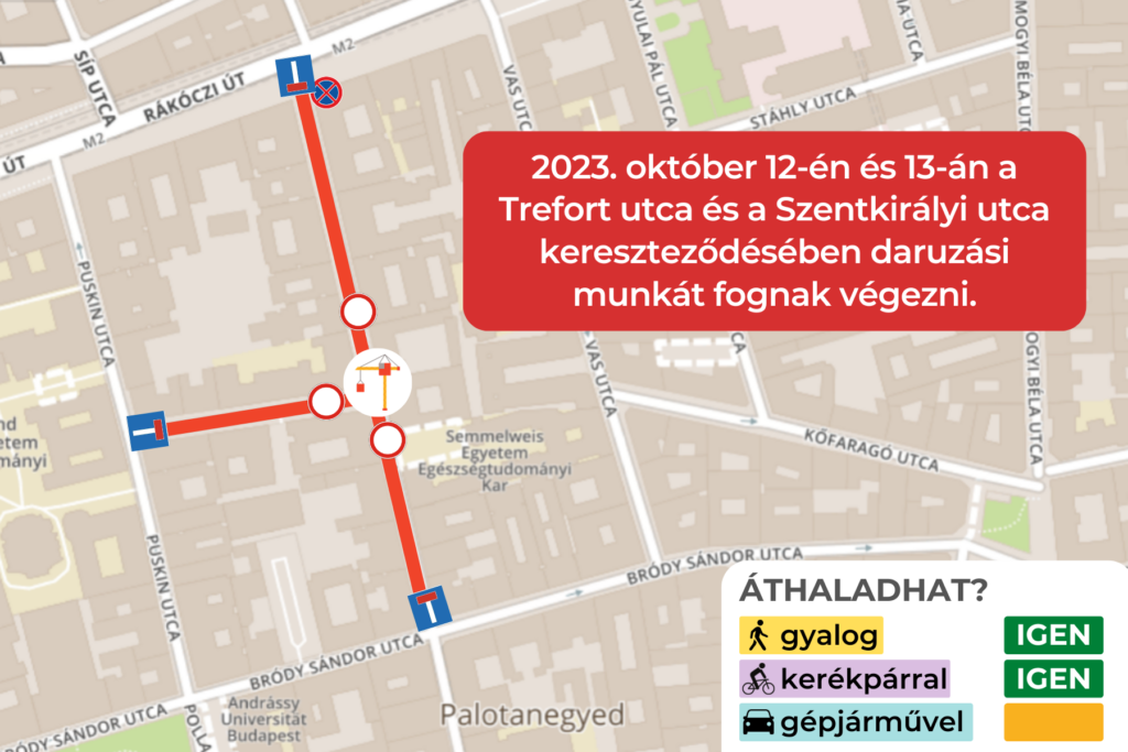 Daruzási munkák a Szentkirályi utcában 2023. október 12-13.