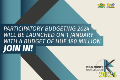 Participatory budgeting 2024 will be launched on 1 January with a budget of HUF 180 million - Join in!