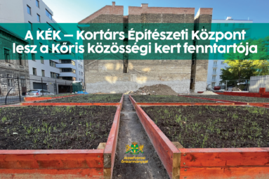 A Kortárs Építészeti Központ lesz a Kőris közösségi kert fenntartója