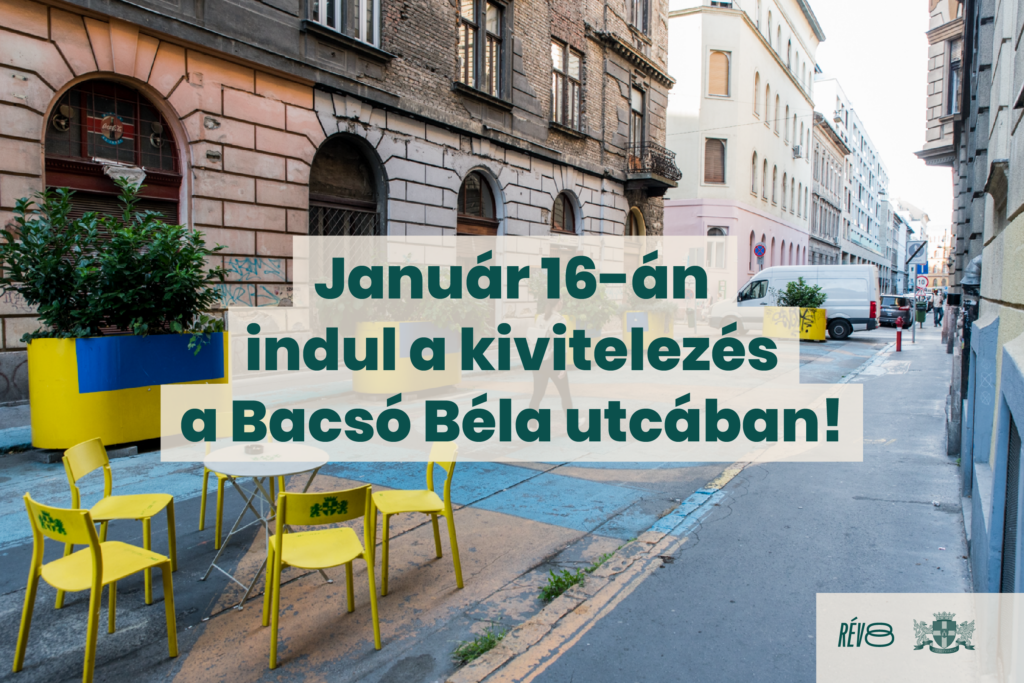 Január 16-án indul a kivitelezés a Bacsó Béla utcában!  