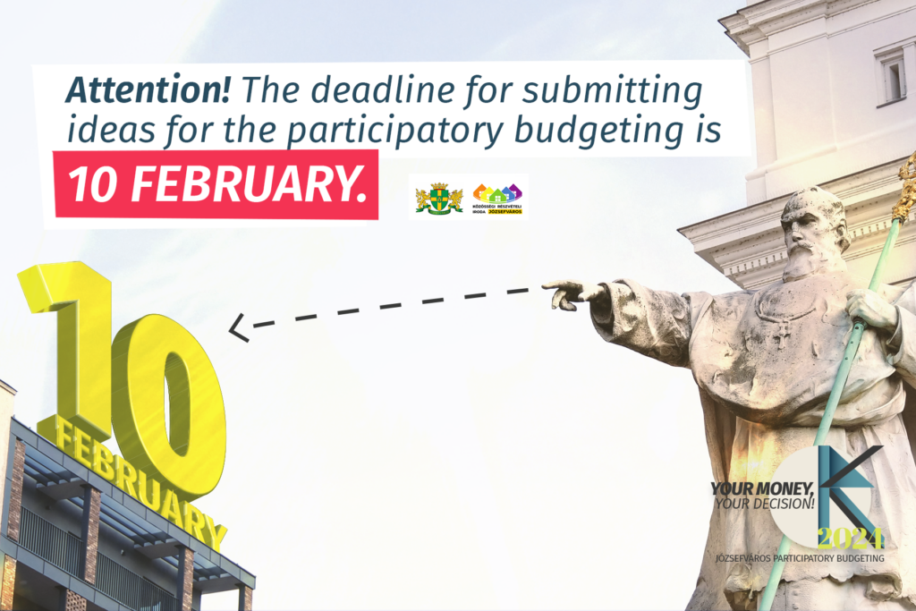 Attention: the deadline for submitting ideas for the participatory budgeting is approaching, 10 February - have you already submitted your idea?