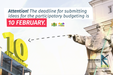 Attention: the deadline for submitting ideas for the participatory budgeting is approaching, 10 February - have you already submitted your idea?