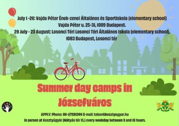 Summer day camps in Józsefváros