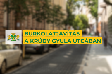 Burkolatjavítás a Krúdy Gyula utcában