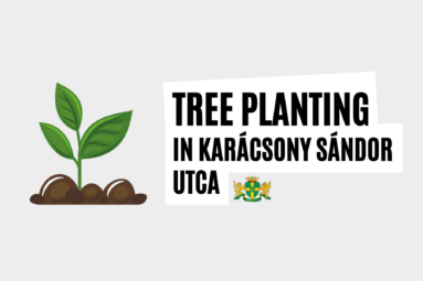 Tree planting in Karácsony Sándor utca