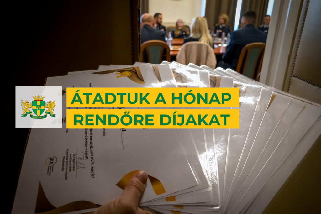 Átadtuk a hónap rendőre díjakat  