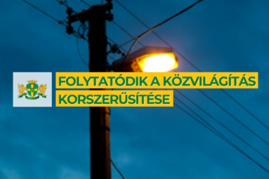 Folytatódik a közvilágítás korszerűsítése