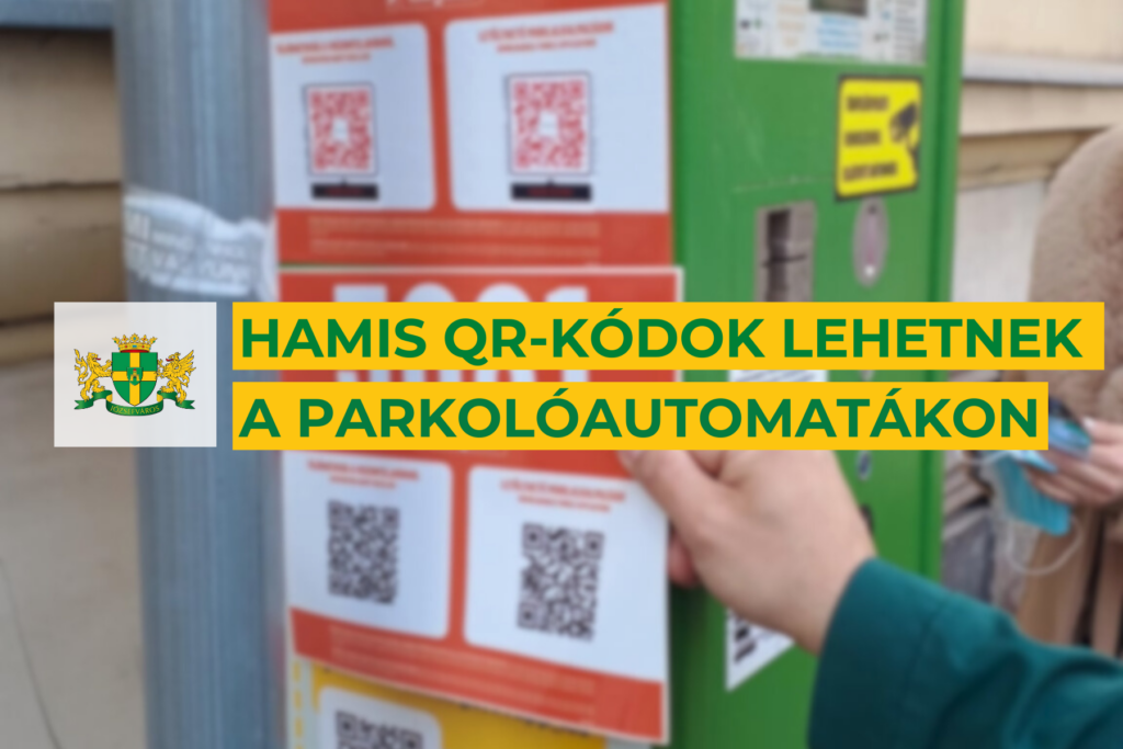 Hamis QR kódok lehetnek a parkolóautomatákon  