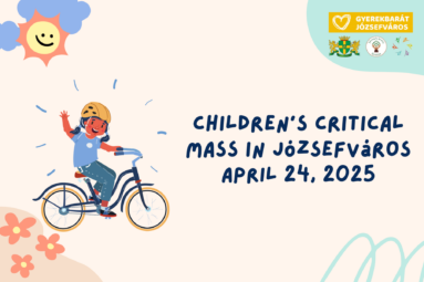 Children's critical mass in Józsefváros April 24, 2025