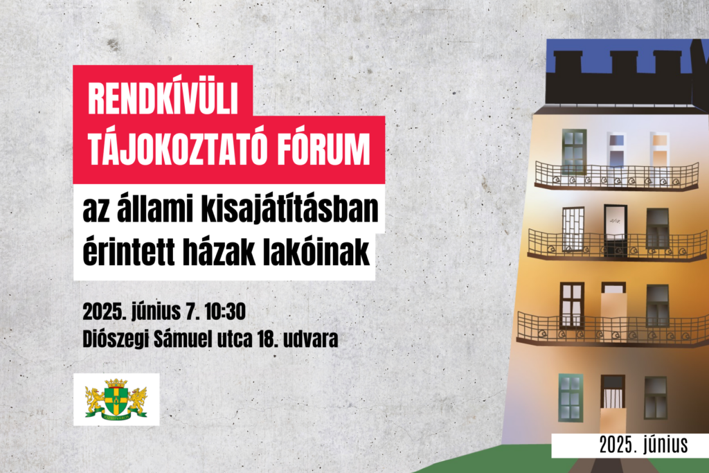 Rendkívüli tájékoztató fórum az állami kisajátításban érintett lakók számára  