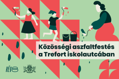 Közösségi aszfaltfestés a Trefort iskolautcában