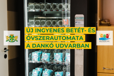 Új ingyenes betét- és óvszerautomata a Dankó Udvarban