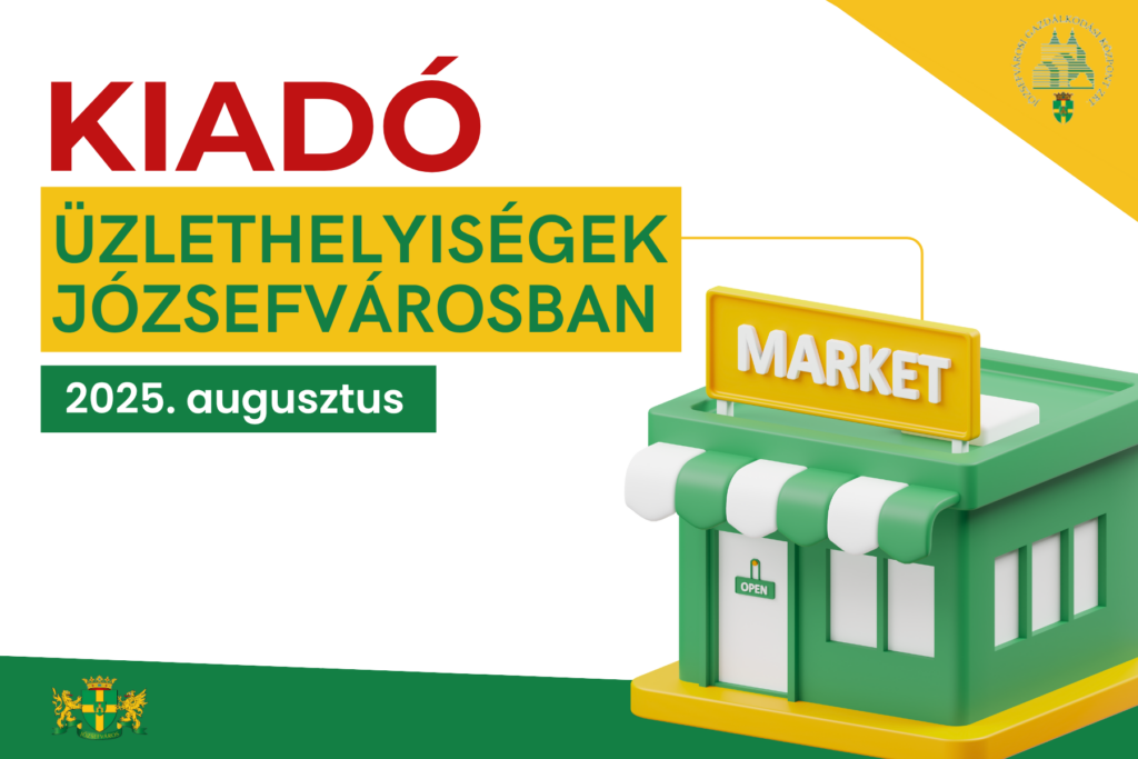 Kiadó helyiségek Józsefvárosban 2025. augusztus  