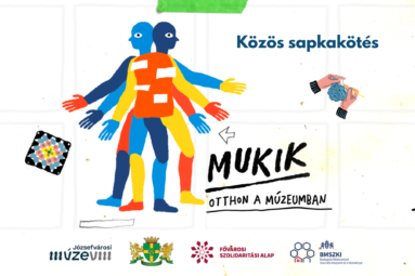 Közös sapkakötés Mukik otthon a Múzeumban
