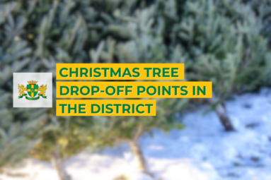 Christmas tree drop-off points in the district