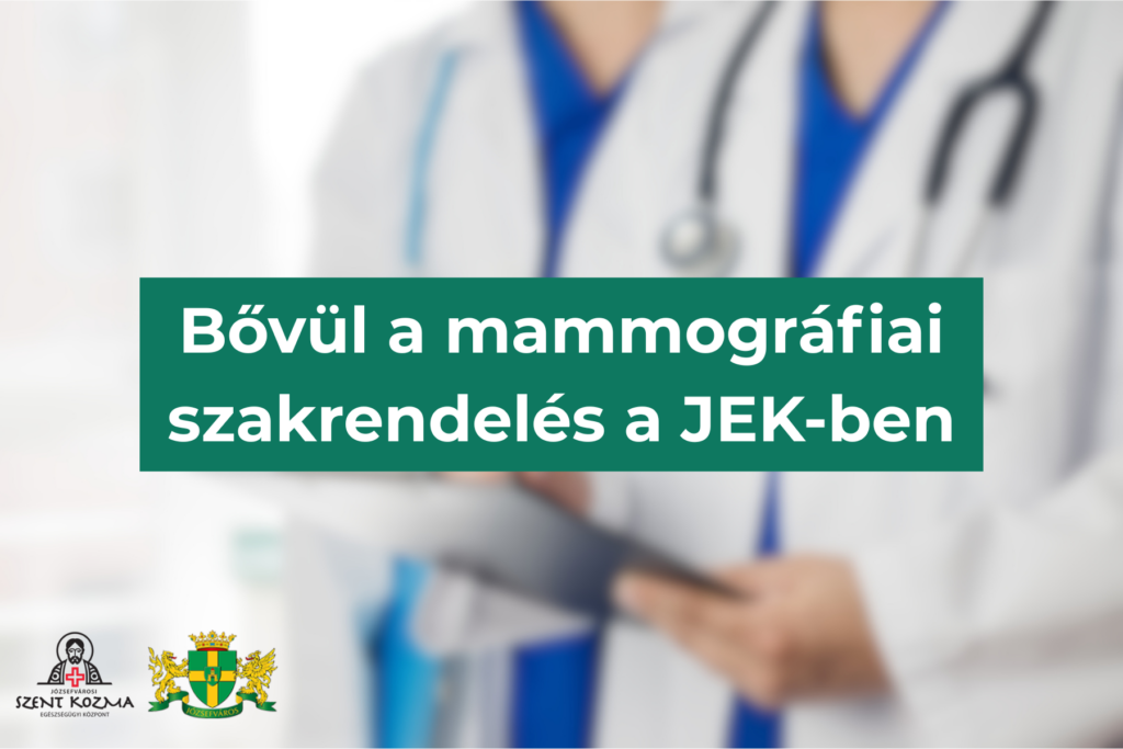 Bővített rendelési idők a Józsefvárosi Szent Kozma Egészségügyi Központban
