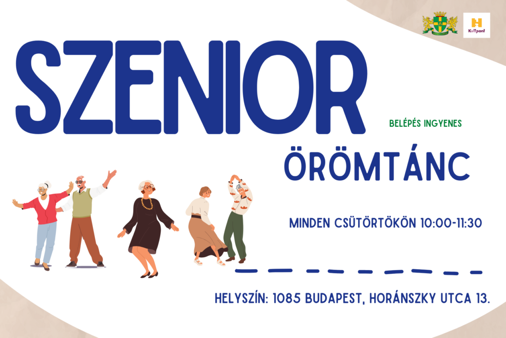 Szenior oromtánc minden csütörtökön 10.00-11.30 Helyszín: H13 Kultpont Horánszky utca 13.  