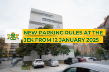 New Parking Rules at the JEK from 12 January 2025