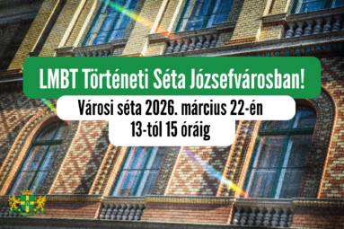 LMBT történeti séta Józsefvárosban Városi séta 2026. március 22-én 13-tól 15 óráig