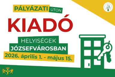 Pályázati úton kiadó helyiségek Józsefvárosban 2026. április 1.-május 15.