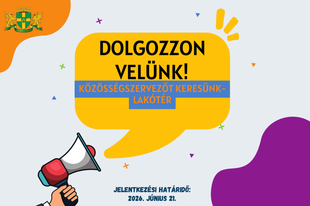Dolgozzon velünk! Közösségszervezőt keresünk!