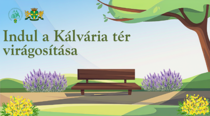 Indul a Kálvária tér virágosítása